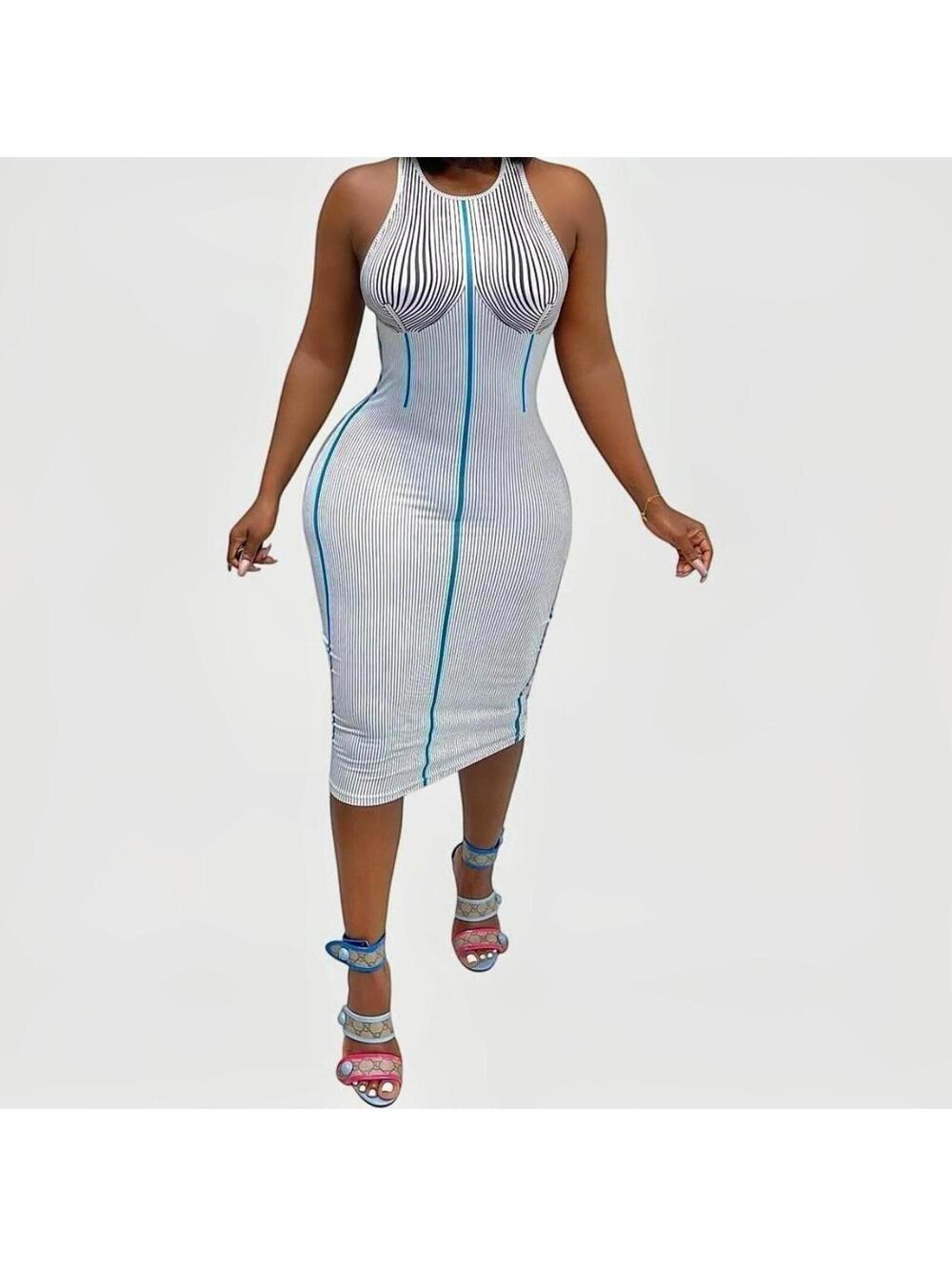 Sleek Midi Dress - Size S